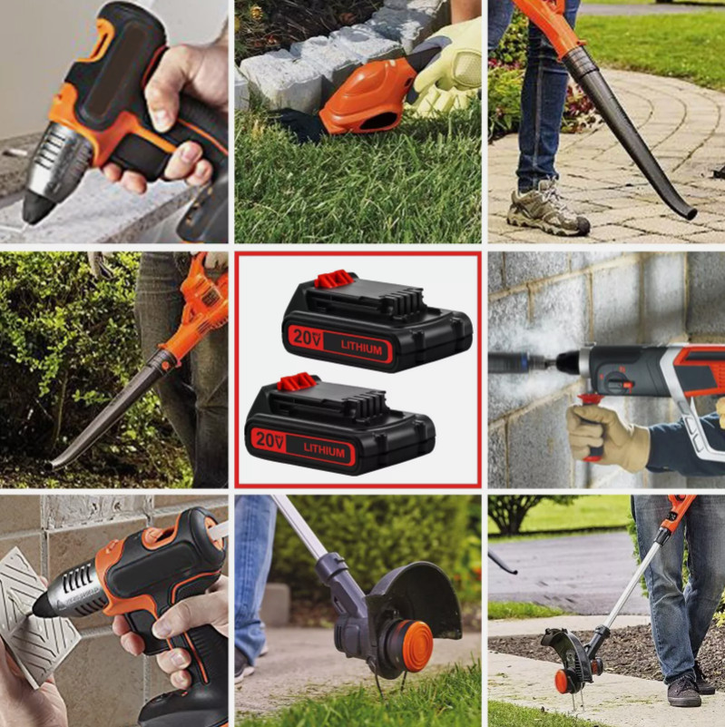 2Pack for Black and Decker 20V 3.6Ah Lithium Max Battery 20 Volt LBXR20 LBXR2020