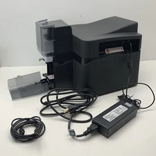 HID Fargo 055000 Single-Sided ID Card Printer DTC4500e with Some Blanks