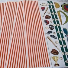 CREATIVE MEMORIES Variety Baseball, Volleybal illusions,  pastel stickers