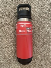 Milwaukee 48-22-8396R PACKOUT 24 oz Red Insulated Bottle with Chug Lid Free Ship