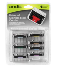 ANDIS 8pc Blade Attachment STAINLESS STEEL COMB SET*FIT AGC,Oster A5 A6 Clipper