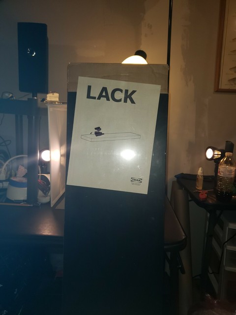 Ikea Lack Floating Wall Shelf 43 1 4 Concealed Mounting Hardware White For Sale Online Ebay