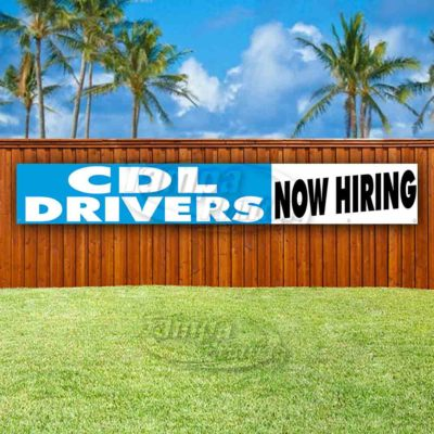 #ad #ad CDL DRIVERS NOW HIRING Advertising Vinyl Banner Flag Sign LARGE HUGE XXL SIZES $159.99
