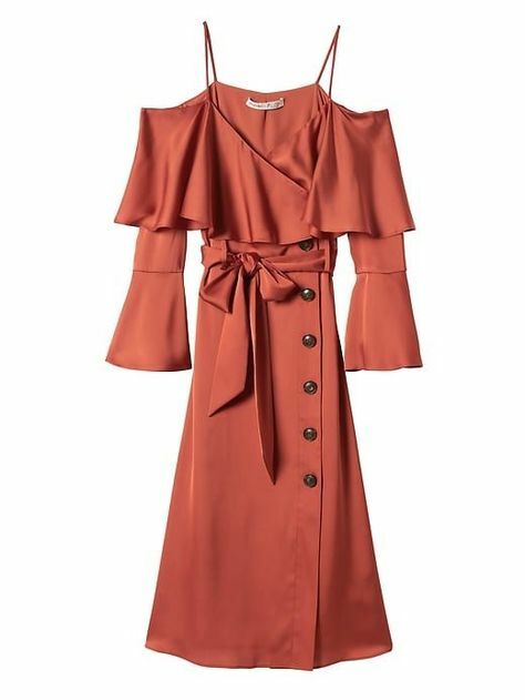 banana republic red pleated dress