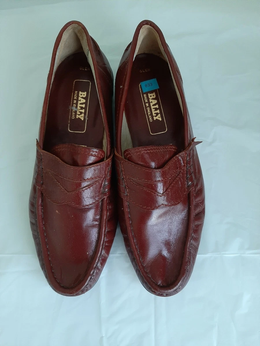Mocassins Homme Vintage Bally Of Switzerland - Marron Foncé Taille 12W