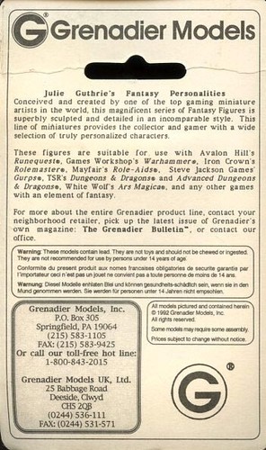 MASTER WIZARD SEALED GRENADIER MODELS Miniature #8124 Dungeons Dragons D&D - Picture 2 of 2