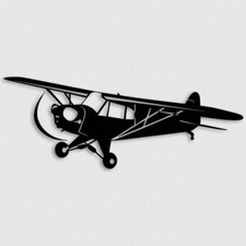 Calcomanía de avión Piper J3 Cub avión piloto de aviación pegatina avión americano