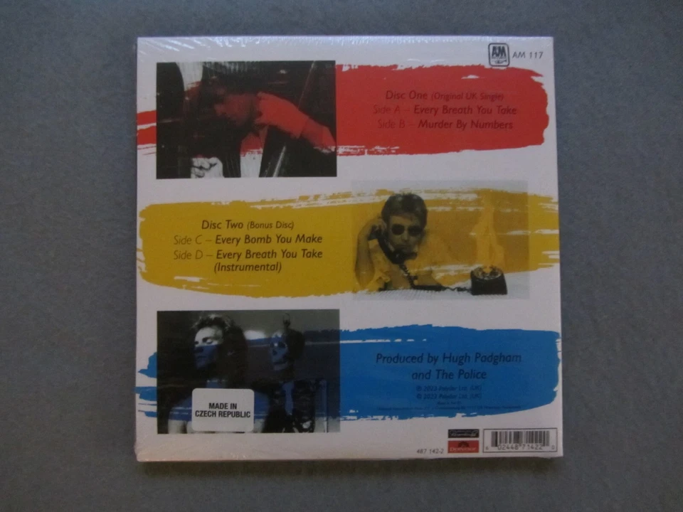 Police WAR CHILD 2x7” Every breath you take (2023 RED & YELLOW) SEALED MINT/MINT - Image 3 of 4