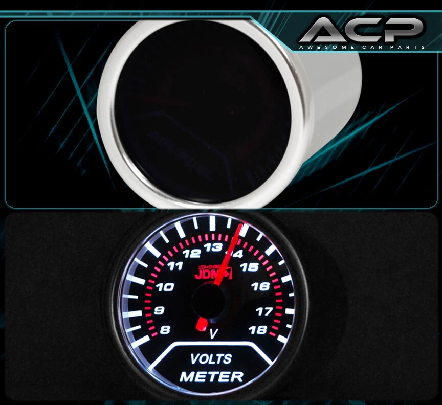 Универсальный электрический красный аналоговый игольчатый монитор вольтметр 52 мм - Изображение 2 из 3