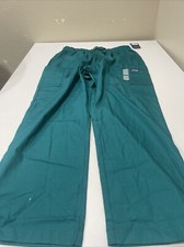 Cherokee Men's Scrub Pants Tapered with Elastic Waistband Hunter Green Size L