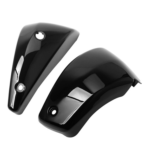 Cubiertas de carenado lateral de batería para Yamaha V Star 1300 XVS1300 2007-2017 negro brillante - Imagen 2 de 12
