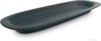 Bunzlauer Keramik Servierplatte / Aufschnittplatte 44,4X15,1X3,0 Cm Dekor Zielon