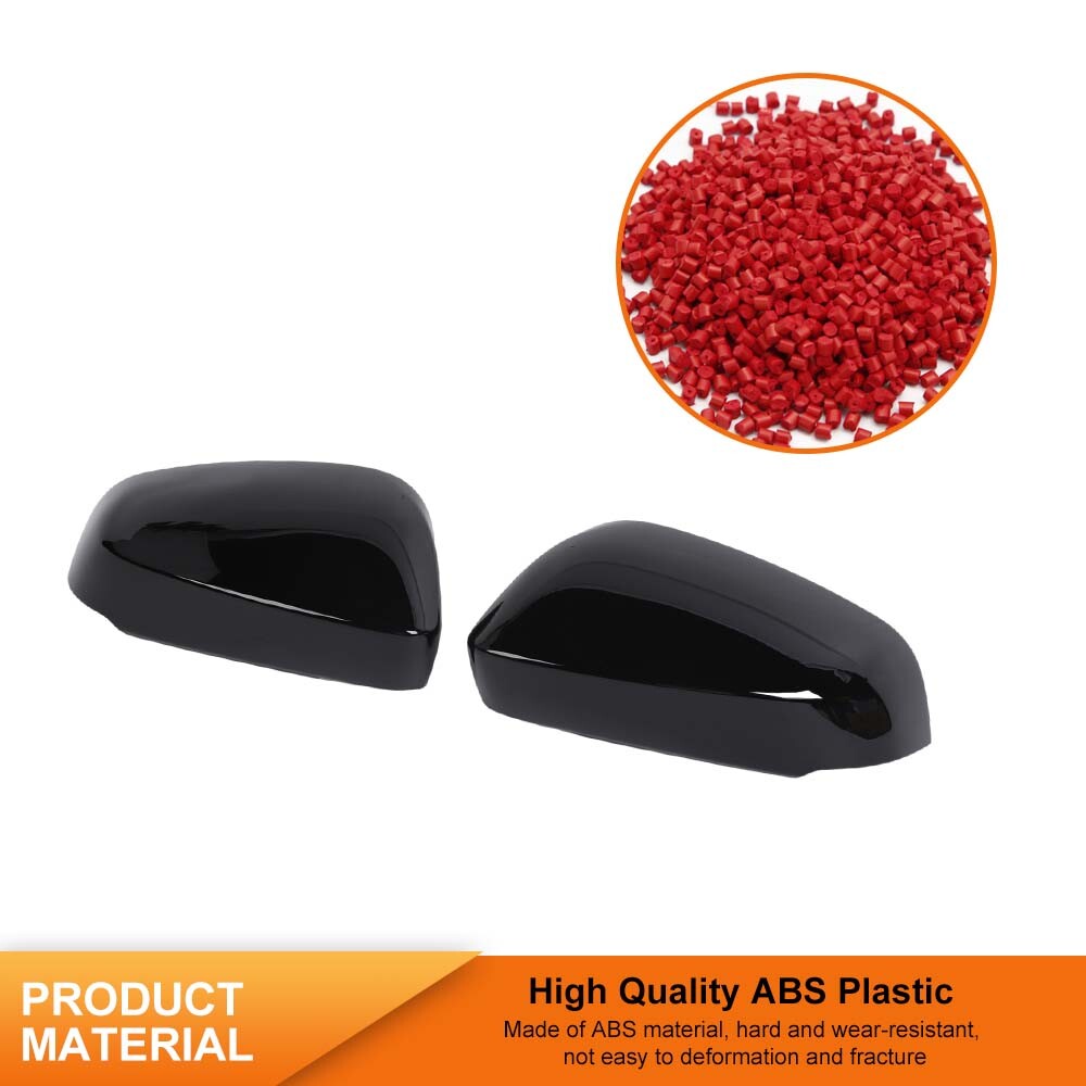 2PCS Gloss Black Rearview Side Door Mirror Covers For 4Runner 2025+ Accessories