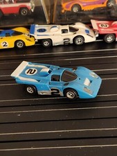 Aurora AFX Slot Lemans Race Car Blue White Ferrari 512 M 2 HO Slot Car NICE