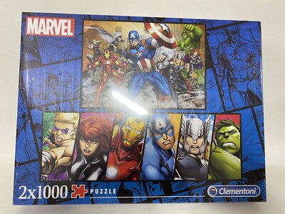  Marvel Avengers Puzzle 2x 1000 Teile Marvel Figuren Puzzle NEU VERSIEGELT 