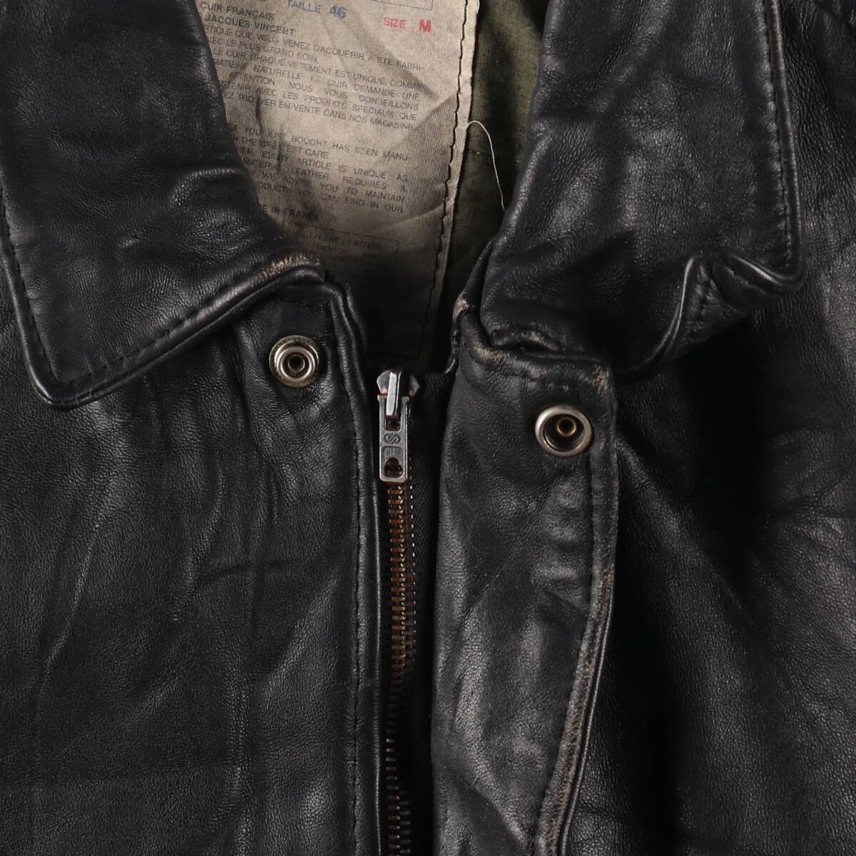 70s~80'S JAPA LE CUIR A-2 type leather flight jacket made in
