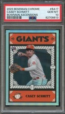BB - 2023 Bowman Chrome - #BA-17 - Casey Schmitt - PSA 10