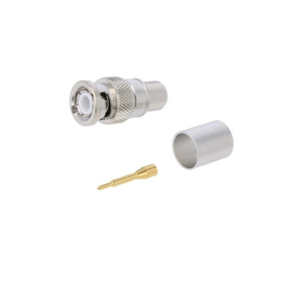 J01000A0063 Stecker BNC männlich gerade 50Ω Klemmverbindung PTFE TELEGÄRTNER
