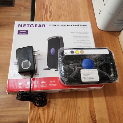 NETGEAR Wi-Fi Router Wireless N600 Dual Band Router WNDR3400 V3 - READ