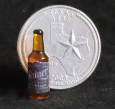 Dollhouse Miniatures Texas Brewed Shiner Black Beer 1:12 Scale Ale Bar Alcohol 