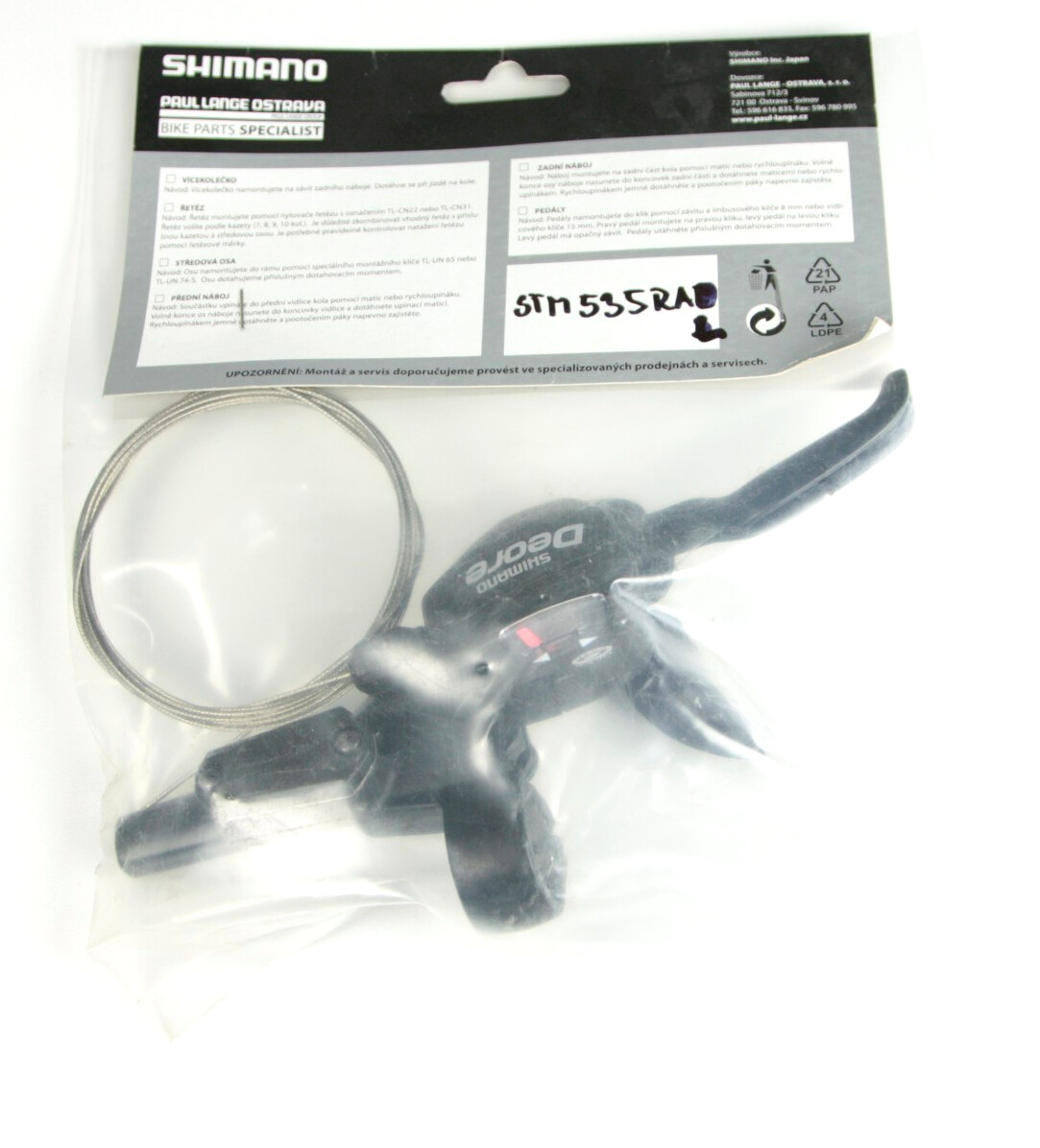 New Shimano Deore ST-M535 Dual Control Shifter Brake Combo 9 Speed