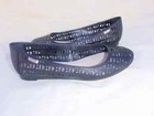 CALVIN KLEIN CK black leather Nappa Flats Ballerina 6 1/2 US 37 EURO — photo 1