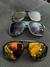 3 VTG 1980 s Men s AVIATOR Flying DRIVING Oversize SUNGLASSES Fashion As Is