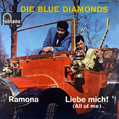 7'' DIE BLUE DIAMONDS Ramona / Liebe mich! CV BELLE BAKER FONTANA 1960 NEUWERTIG!