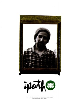 PSK47 SKATEBOARDING MAGAZIN WERBUNG 11X8'' IPATH: MATT RODRIGUEZ