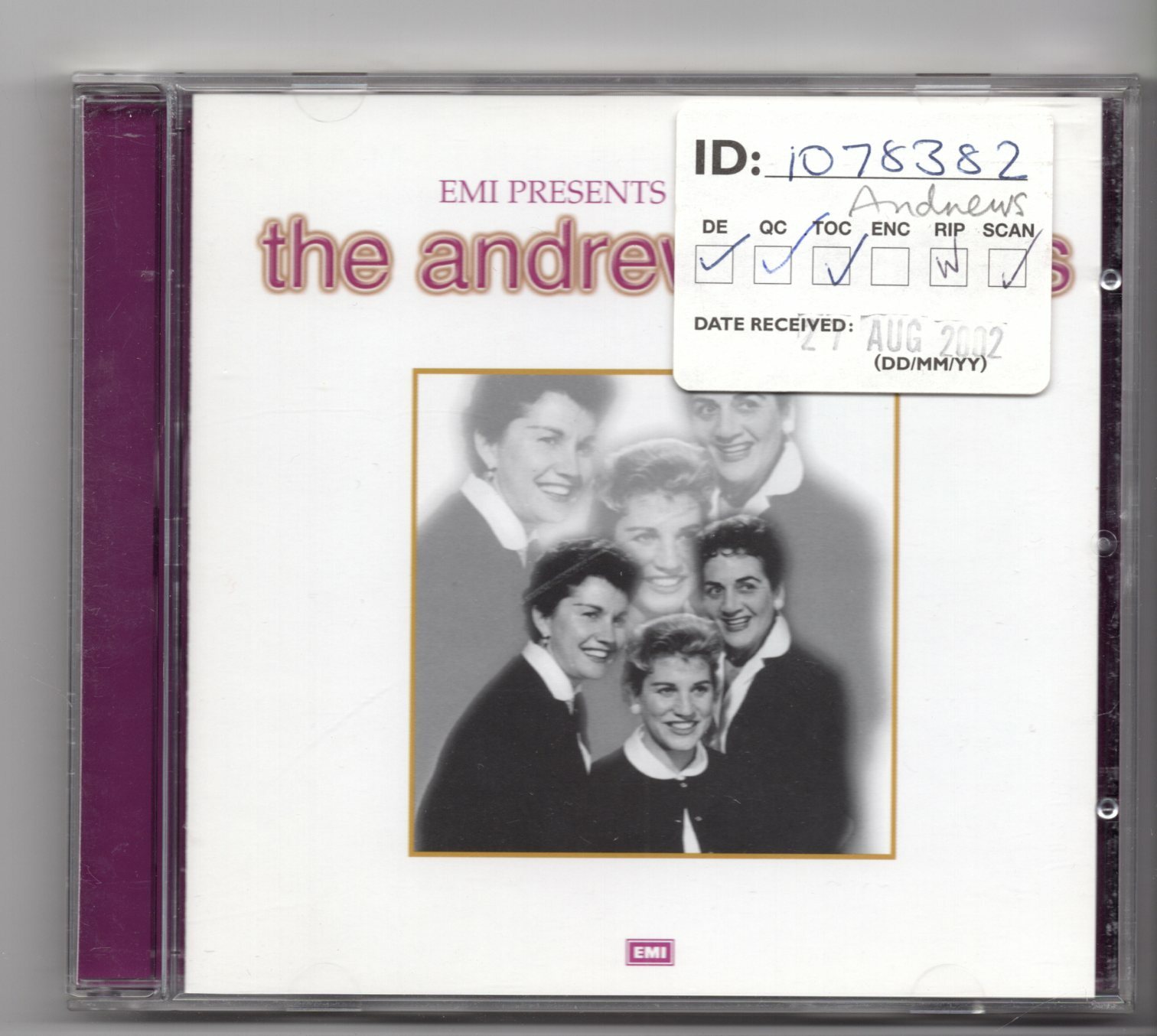 (JF963) The Andrews Sisters, The Magic Of - 1999 CD