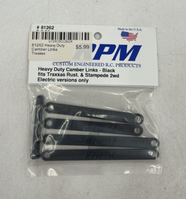 RPM #81262 Heavy Duty Camber Links - Black Fits Traxxas Rust & Stampede 2WD