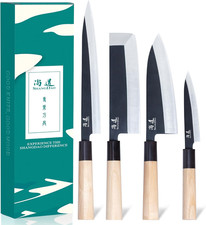 Set Da Cucina Giapponese per Chef Di 4 Coltelli Set Set Di Coltelli per Sushi, C