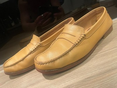 Tod's College Loafer Gr. 39, beige, mit neuer Sohle, Damenschuh Mokassin