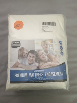Utopia Bedding Waterproof Mattress Encasement King 14'' Zip OEKO-TEX Washable