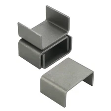 (Pack of 4) 2x4 Raw Steel Weld-On Stake Pocket Brackets for Curt 83072 Trailers