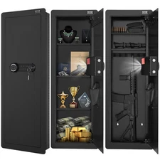 VEVOR 42.91" Tall Wall Gun Safe 4-Tier Hidden Gun Safe with Keypad & Fingerprint