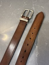 Levi  s Men  s Genuine Leather Size 36 Brown Belt w/Silver Buckle