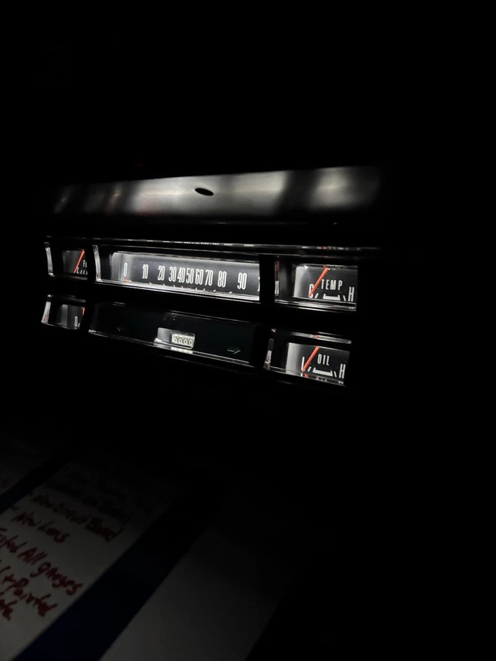 #409 1970 Somente painel reconstruído medidor cluster f100 f250 f350 Ford caminhão pára-choque - Imagem 2 de 4