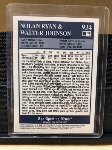 Tarjeta promocional/noticias deportivas 1994 ultra rara #934/Ryan/Johnson-color mejorado - Imagen 14 de 14