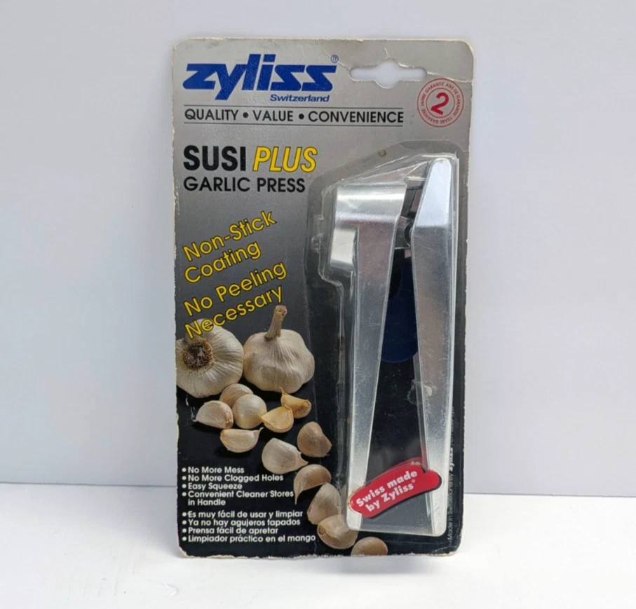 Zyliss Susi Plus Garlic Press New Sealed Vintage Swiss Made Non-Stick No Peel
Opens in a new window