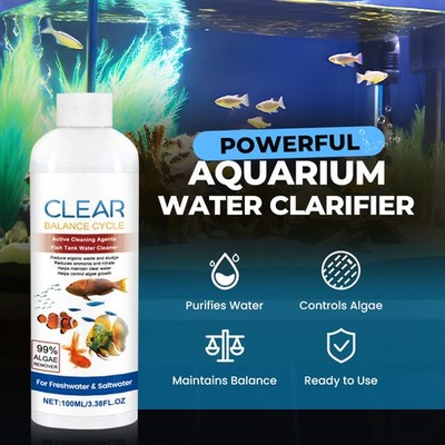 Aquarium Wasserklärer Methylen Blau Set, Aquarium Wasseraufbereitung Klar     
