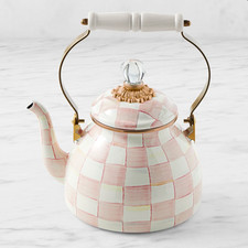 MacKenzie-Childs Rosy Check Tea Kettle 2-Qt.