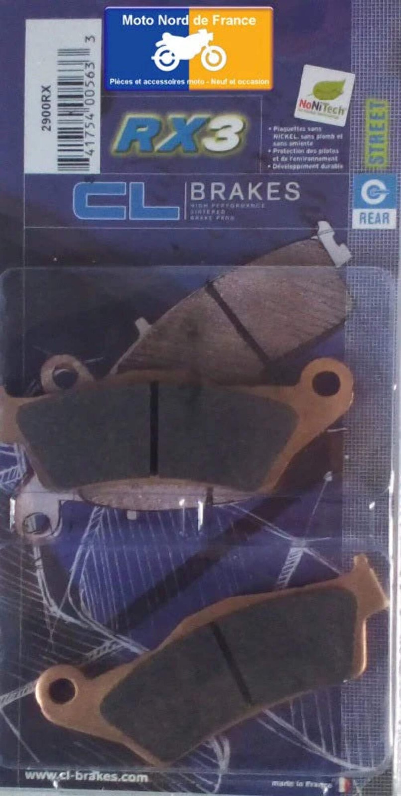 Plaquettes Carbone Lorraine de frein arrière, idéales pour les grands voyages en BMW K1200 GT
