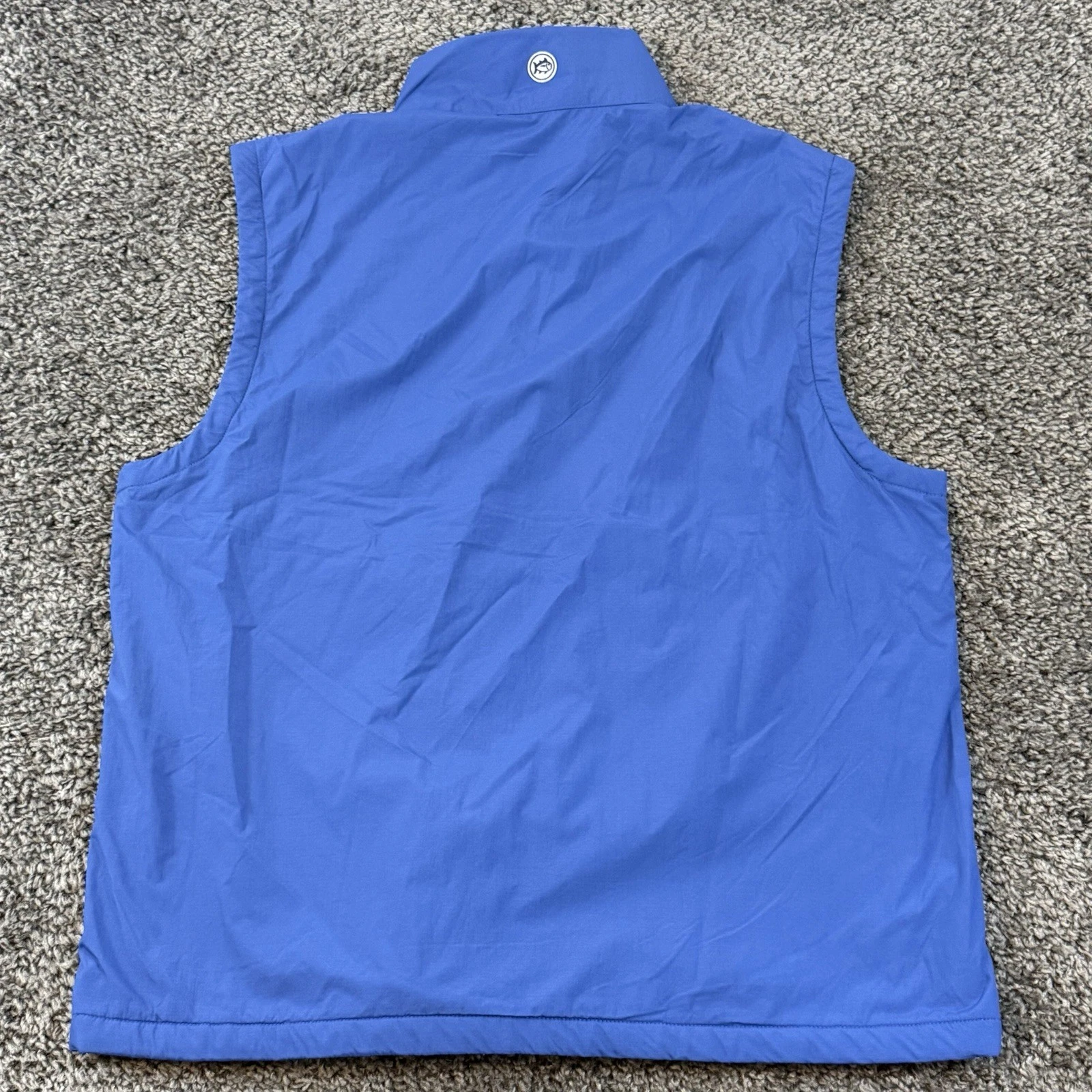 Southern Tide Mens Cas Abo Fleece Lined Full-Zip Vest 7499 Blue Large Kiawah - product detail image 3