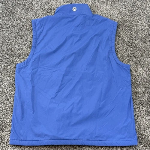 Southern Tide Mens Cas Abo Fleece Lined Full-Zip Vest 7499 Blue Large Kiawah image 3