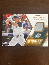 2009 SPx Matt Holliday Winning Materials Relic #WH-MH