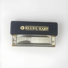 Hohner 532 Blues Harp MS-Series Harmonica G Made in Germany & Case