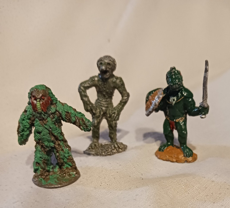 AD&D Grenadier Shambling mound Troll Lizardman Dungeon painted gaming figures