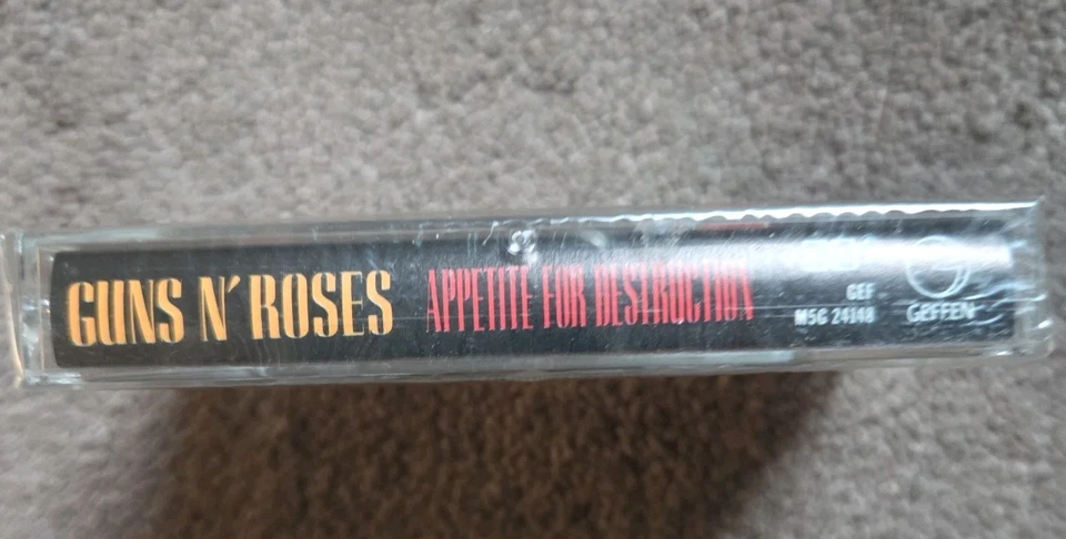 Guns N' Roses - Appetite for Destruction Cassette 1990 Geffen RARE SEALED - Imagem 3 de 3