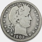 1902-P Barber Quarter 25c G+ VG Condition * Original Surfaces * 1902P